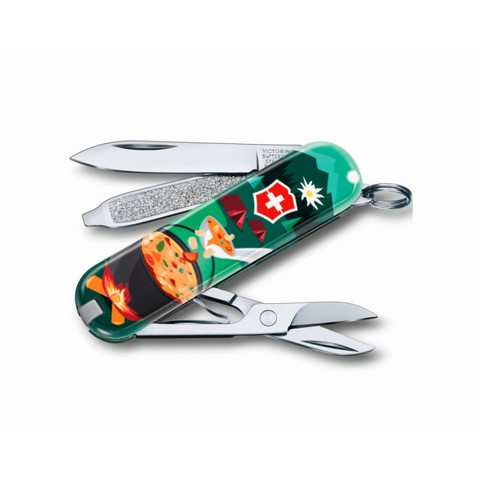 Нож-брелок складной 0.6223.L1907 Classic SD Swiss Mountain Dinner Limited Edition 2019