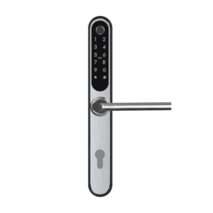 Врезной электронный дверной замок Home Slim SILVER Novilock v.4237