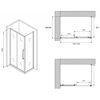 Abber Schwarzer Diamant AG30140BH-S60B Душевой уголок, 140x60x195, цвет: чёрный