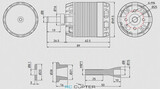 T-Motor AX435-B KV220 (16-17", 12S, 7.5 кг)