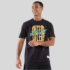 Футболка Alpha Industries Alpha Camo Tee Black (Черная)