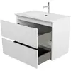 BelBagno UNO-800-2C-SO-BO База под раковину подвесная с фрезерованными ручками по всей длине фасада с двумя выкатн. ящ., Bianco Opaco, 800x455x608