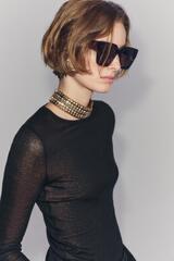 ZARA МЕТАЛЛИЧЕСКИЙ ЧОКЕР С ДЕКОРОМ, ЗОЛОТИСТЫЙ