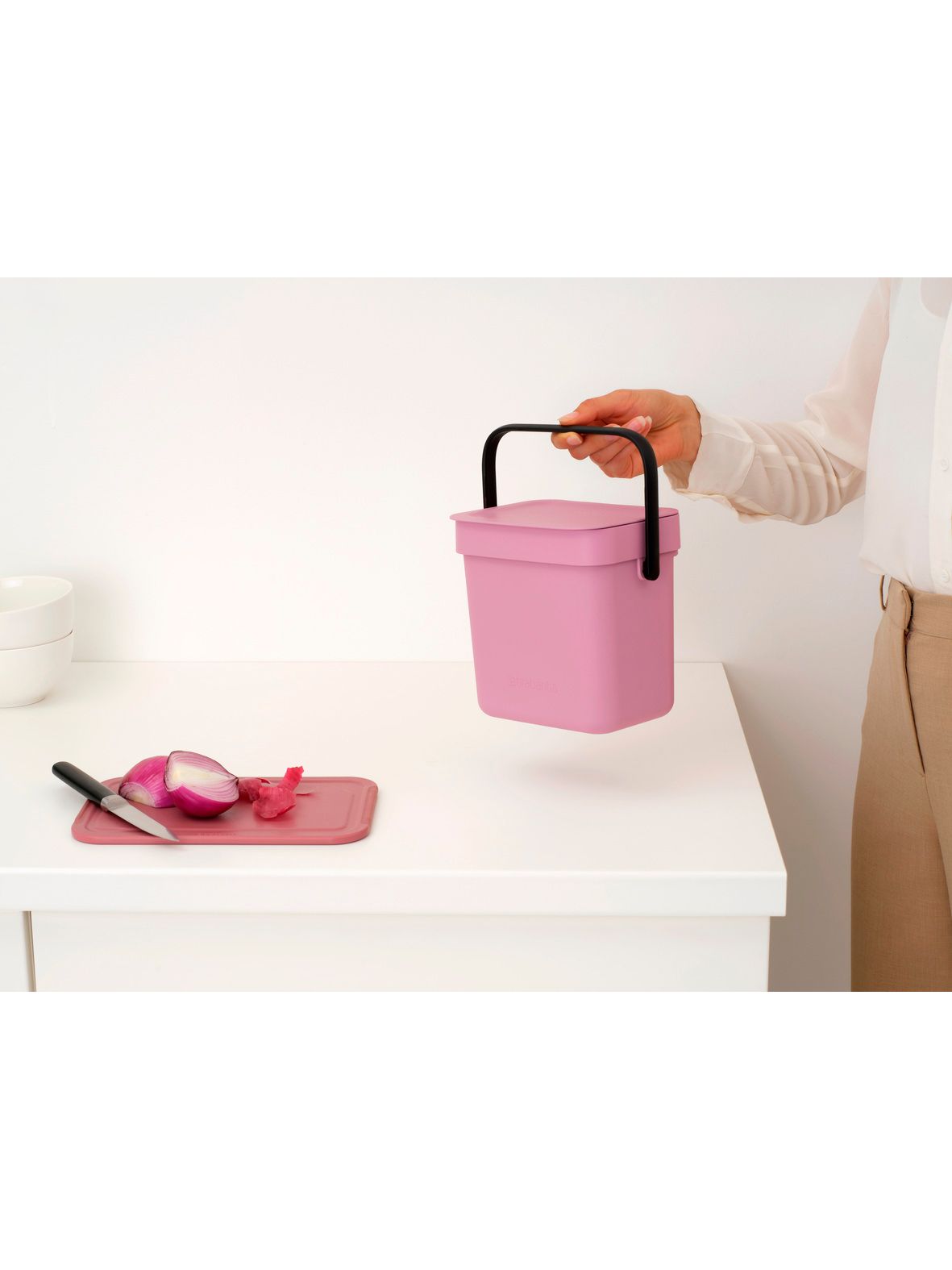 Мусорное ведро Sort&Go (3 л), Лилово-розовый, арт. 255427 - фото 9