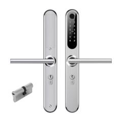Врезной электронный дверной замок Home Slim SILVER Novilock v.4237