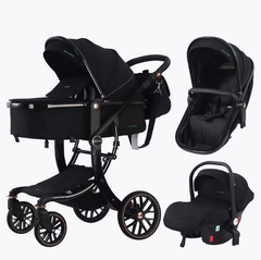 Детская коляска Luxmom 601A 3в1 (черный)