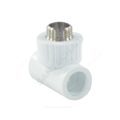 Тройник PP-R комбинированный белый Дн 20х1/2" НР RTP (РосТурПласт) 10753