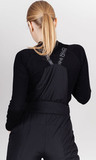 Премиальный теплый зимний костюм Nordski Mount 2.0 Lavender-Black женский с высокой спинкой