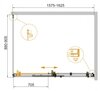 Cezares STYLUS-SOFT-AH-1-160/100-C-CR Душевой уголок, цвет: хром