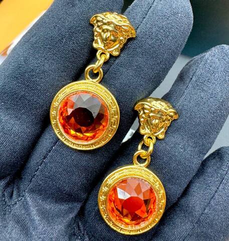 27094 - Серьги ювелирные с круглыми подвесками VERSACE
