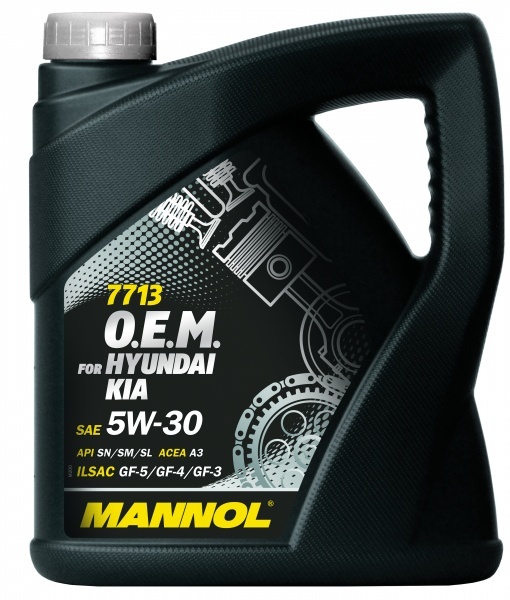 Моторное масло Mannol 7713 O.E.M. 5W-30 SN/SM/SL , синтетическое, 4л