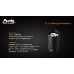 Отсек для фонаря Fenix ТК75