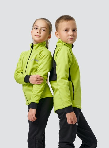 Детская лыжная куртка Nordski Jr. Core lime-black