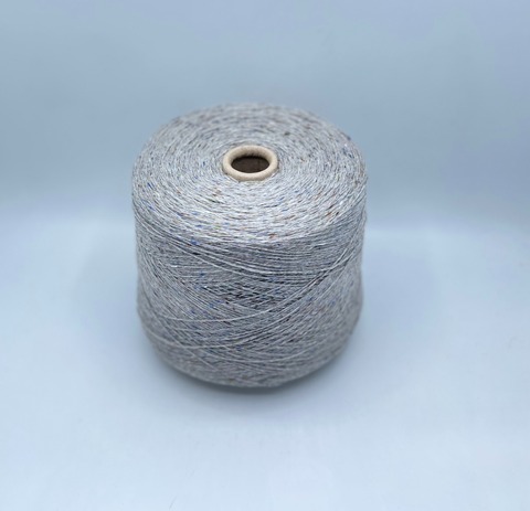 Filcom, Alba tweed plus 3/15 500м. 50%Кашемир 35%Шелк 15%Меринос, Серый,твидовый. 37139