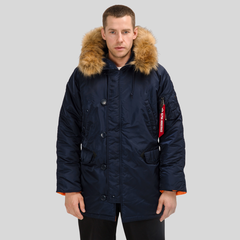 Парка Alpha Industries N-3B Slim Fit Replica Blue (Синяя)