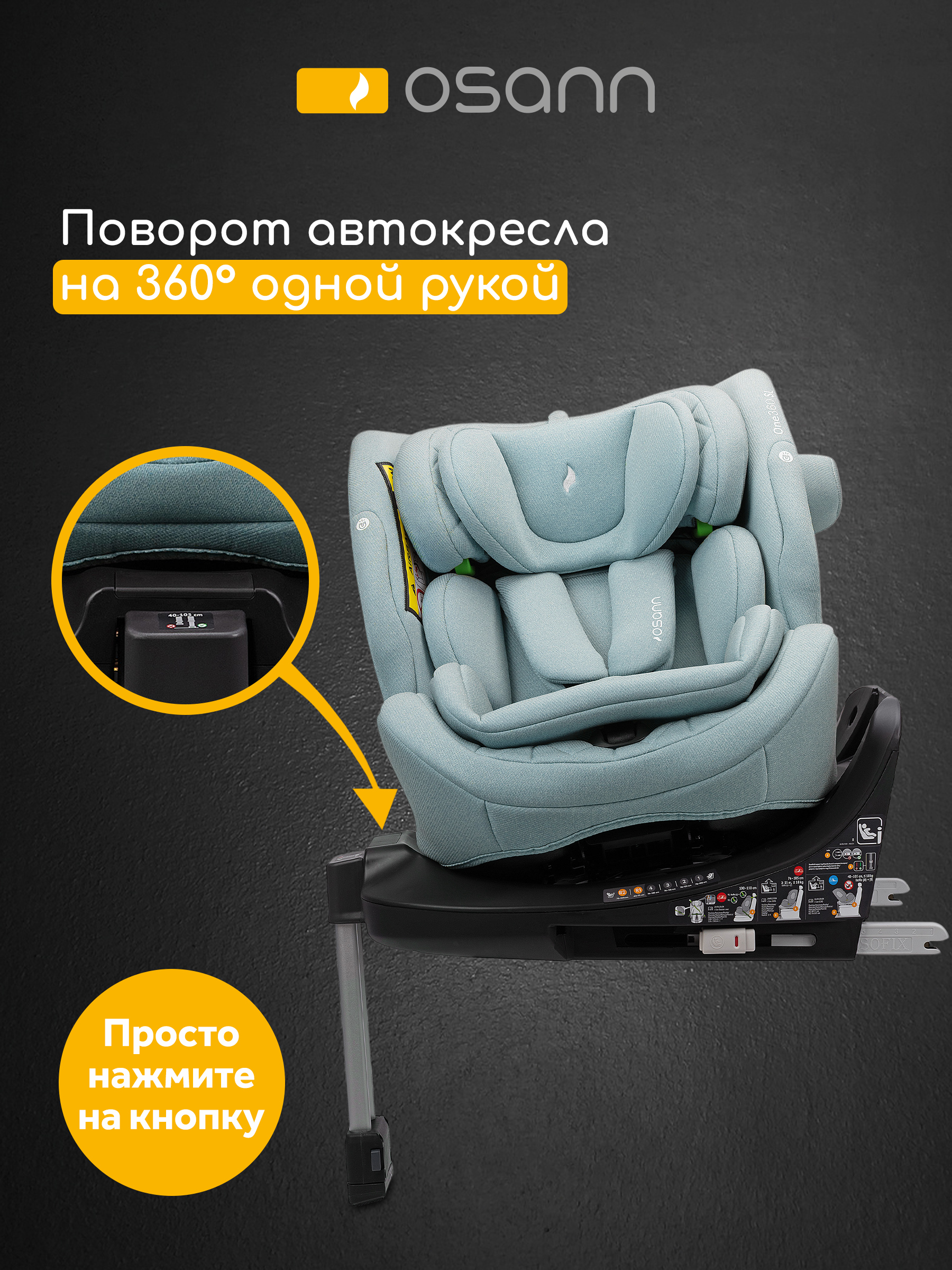 Детское автокресло Osann One360 SL Sky