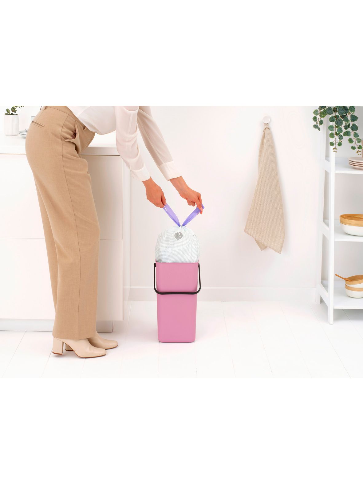 Встраиваемое мусорное ведро Sort&Go (16 л), Лилово-розовый, арт. 255489 - фото 6