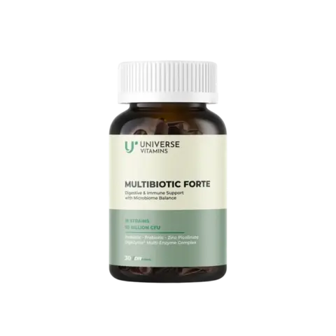 Мультибиотик форте с энзимами - 30 капсул, Universe Vitamins