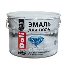 Эмаль для пола DALI  уретан-алкидная RAL 3009 красно-коричневый 9л (6)