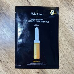 Маска для лица JM Solution Water Luminous S.O.S Ampoule Vita Mask (Black) тканевая витаминная с гиалуроновой кислотой 30 мл