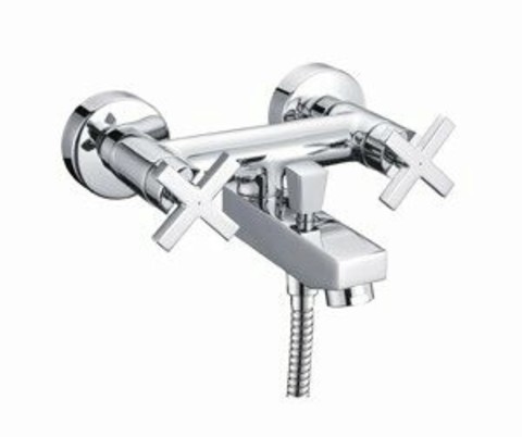 WasserKRAFT Weser 7801 Смеситель для ванны с коротким изливом, цвет: хром