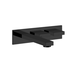 Gessi Rettangolo T 20484#299 Встраиваемый смеситель для раковины с индивидуальной длиной излива (70-300мм), без донного клапана(внешние части), цвет: черный фото