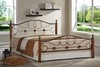 Кровать АТ-822 200x140 (Double Bed) Черный/Красный дуб