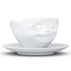 Чайная пара tassen laughing, 200 мл, белая