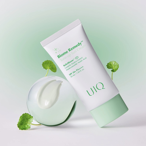 UIQ Biome Remedy Tone-up Sun Cream Тонирующий солнцезащитный крем с центеллой 50 мл