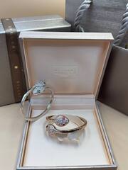 Браслет ДВЕ ЗМЕИ коллекция SERPENTI с цирконами в качестве VGOLD
