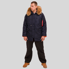 Парка Alpha Industries N-3B Slim Fit Replica Blue (Синяя)