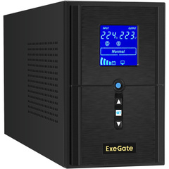 Комплект Exegate SineTower SZ-1500.LCD.AVR.2SH.1C13.USB