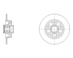 Диск тормозной G-brake  GR-03289 (с подшипником)