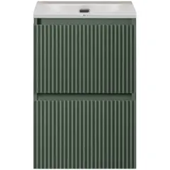 BelBagno UNO-MINI-400-2C-SO-VO База под раковину подвесная с фрезерованными ручками по всей длине фасада с двумя выкатн. ящ., Еловый Мат., 400x395x608 фото