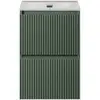 BelBagno UNO-MINI-400-2C-SO-VO База под раковину подвесная с фрезерованными ручками по всей длине фасада с двумя выкатн. ящ., Еловый Мат., 400x395x608