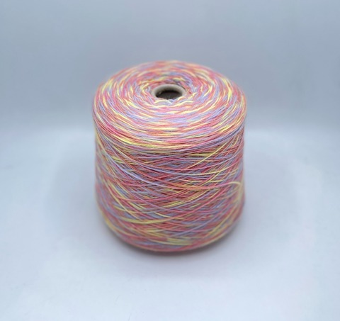 Бобинная пряжа (пр.Италия), art-Calzetteria , 4/16 400м/100гр. 75%Меринос 25%Полиамид, цвет-Мультиколор, арт.30057