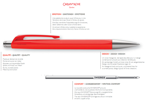 Карандаш механический Carandache Office 884 Infinite Scarlet Red, 0,7 mm (884.570_GB)
