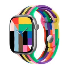 Умные часы Apple Watch Series 11 GPS, 46mm, Space Gray Aluminium Case with Pride Edition Sport Band, S/M