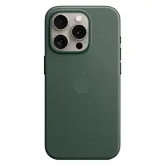 Тканевый чехол с поддержкой MagSafe Apple FineWoven Case для iPhone 15 Pro, Evergreen (Вечнозеленый)