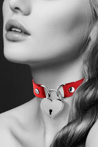 Чокер COLLIER PENDENTIF COEUR ROUGE