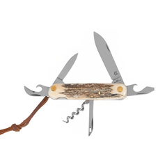 Фото Мультитул Fox Multi-purpose Pocket Knife, сталь М390, рукоять рог