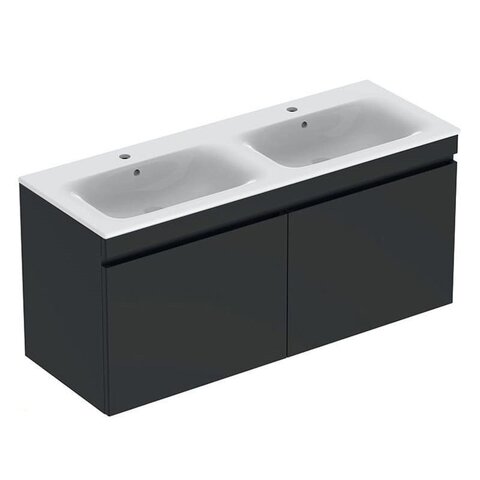 Geberit Renova Plan 869531000 Тумба под раковину, 129x58.5x47.3см, Темно-серый / Матовое покрытие