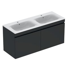 Geberit Renova Plan 869531000 Тумба под раковину, 129x58.5x47.3см, Темно-серый / Матовое покрытие фото