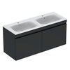 Geberit Renova Plan 869531000 Тумба под раковину, 129x58.5x47.3см, Темно-серый / Матовое покрытие