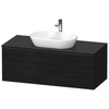 Duravit D-Neo DE494901616 Тумбочка подвесная, 459x1200x550 мм, 1 ящик, цвет: Black Oak