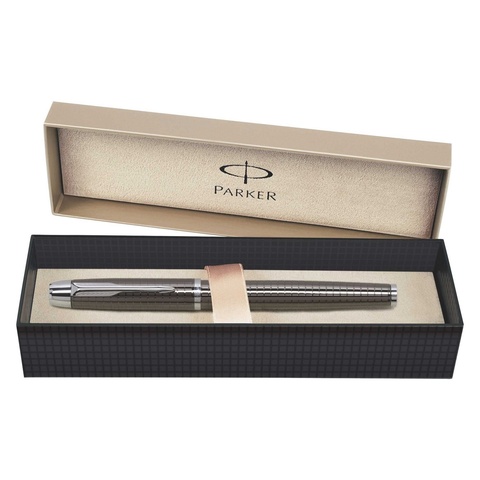 Ручка 5th mode Parker IM Premium F522, Gun Metal Chiseled CT (S0976110)