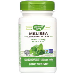 Nature's Way, Melissa, Lemon Balm Leaf, 1,500 mg, 100 Vegan Capsules