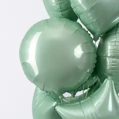 Шар F 18''/46 см, Круг, Макарунс, Мятный.