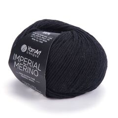 Пряжа YarnАrt "Imperial Merino", 100% шерсть, чёрный