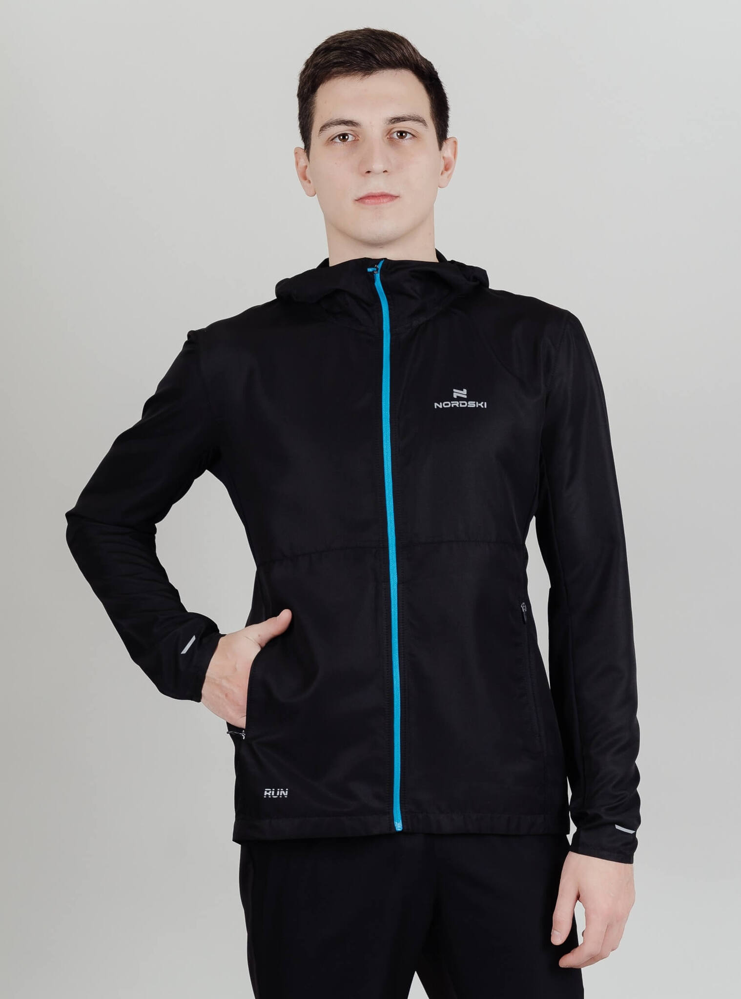 Мужская куртка для бега Nordski Run black